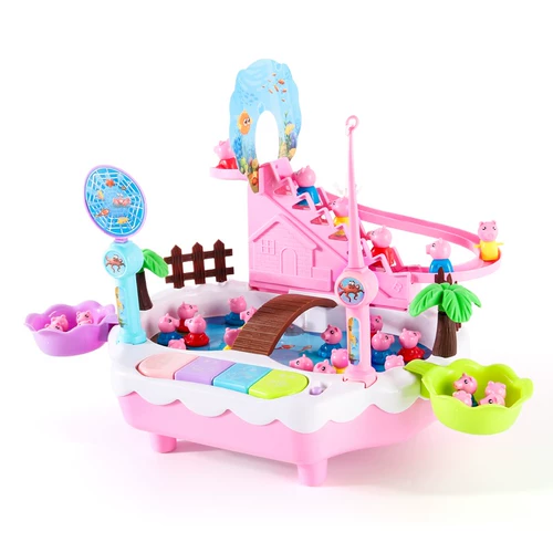 Детские электрические рыбки для рыбалки, магнитный детский комплект для мальчиков и девочек с лестницей, 1-6 лет