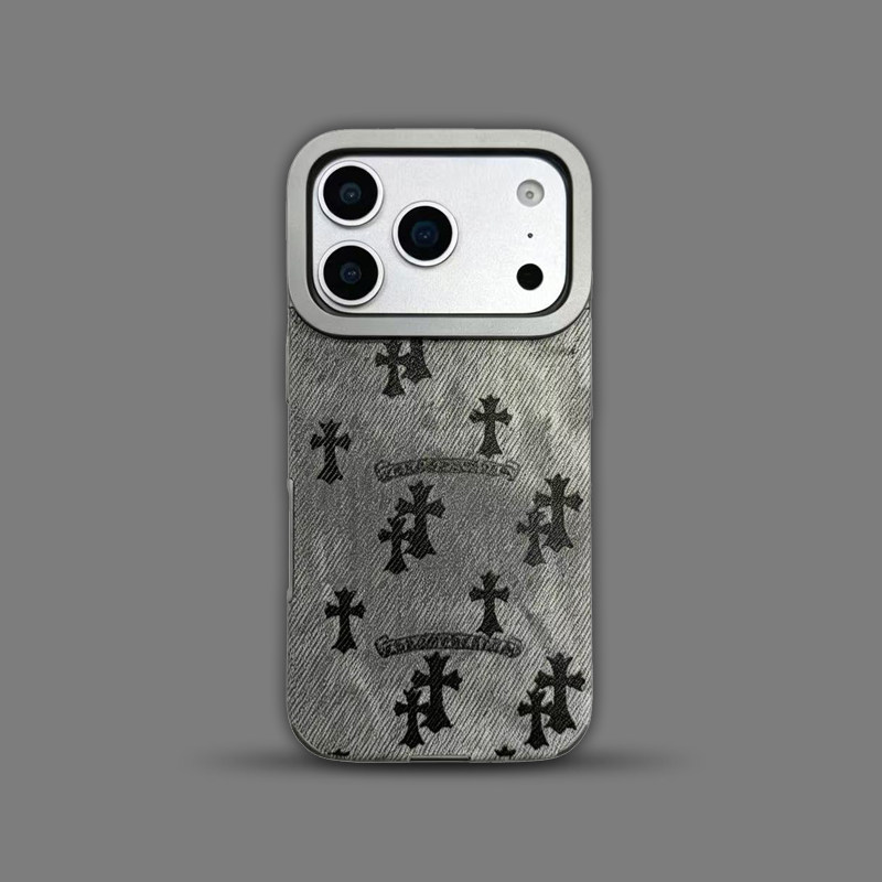 Chrome Hearts Cross Pattern iPhone Case