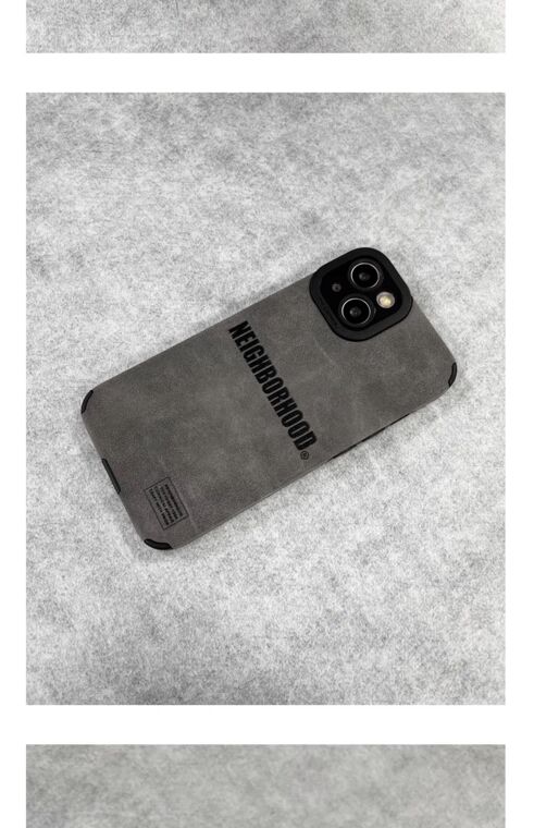 NBHD NEIGHBORHOOD Leather Matte Tough Shockproof Plus/Pro/Max – 16, 15, 14, 13, 12 iPhone Case
