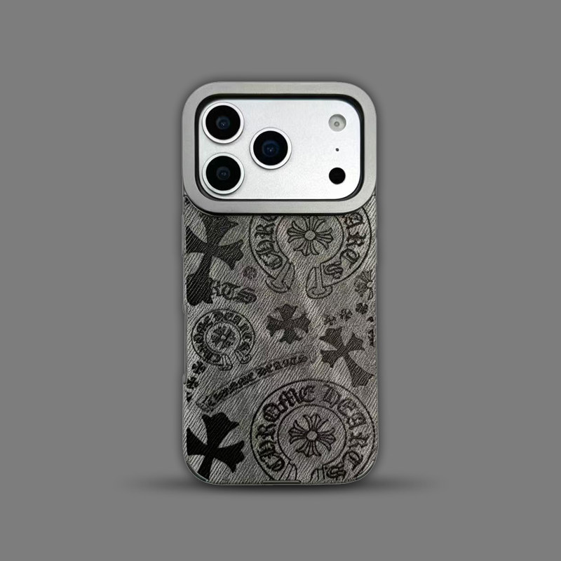 Chrome Hearts Cross Pattern iPhone Case