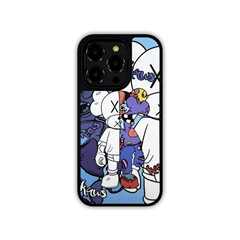 KAWS case — Half Half KAWS Sesame Street New Phone Cases Covers Trendy Fashionable Plus/Pro/Max – iPhone 16, iPhone 15, iPhone 14, iPhone 13, iPhone 12