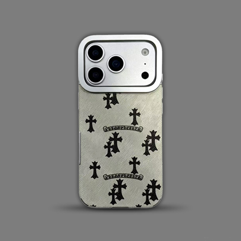 Chrome Hearts Cross Pattern iPhone Case