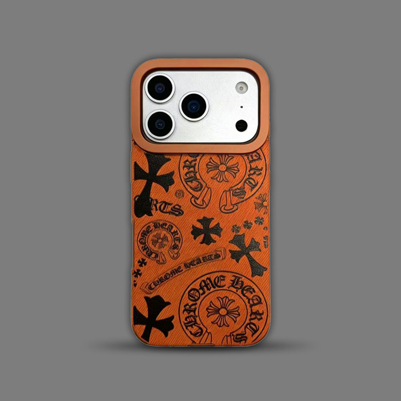 Chrome Hearts Cross Pattern iPhone Case