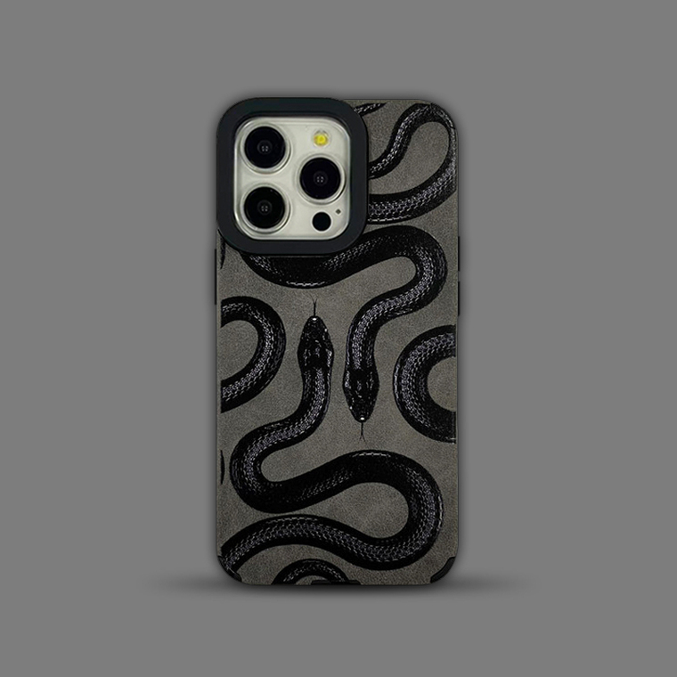 Gothic Text Cross Leather iPhone Case