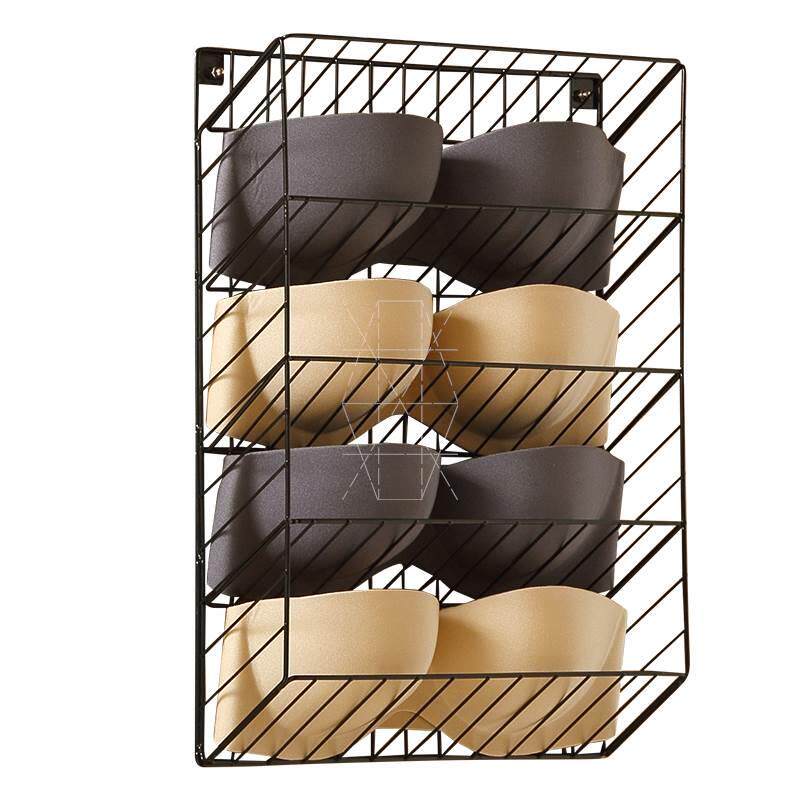 Storage hanging bag wall-mounted free punching wardrobe wall-mounted inner PN-910 underwear socks wardrobe storage dormitory hanging