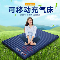 Outdoor camping inflatable mattress on the floor household double air mattress folding portable tent camping inflatable bed