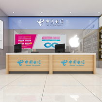 Business acceptance desk Telecom Mobile Unicom business hall 5G mobile phone display cabinet Cash register front desk Bank handling desk seats
