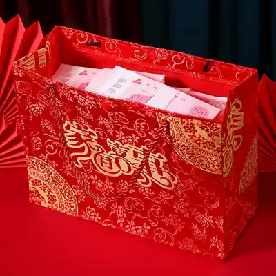 Embroidery red envelope wedding hand hand gift box wedding gift bag bred gift bag baggy cloth bag 200,030 million bags