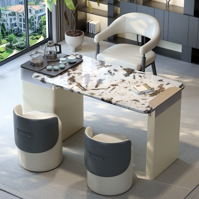 2026 New High-End Marble Tea Table with Integrated Kettle for Living Room, Home, Balcony, and Office Use 2026 New High-End Marble Tea Table with Integrated Kettle for Living Room, Home, Balcony, and Office Use