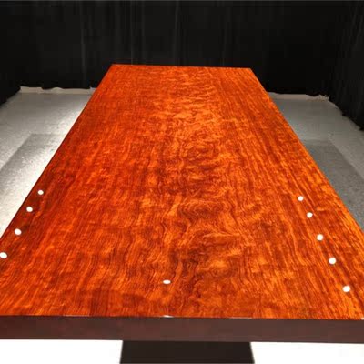 Size: 313*134*10 Water ripple Bahua large board grimace pattern Brazilian rosewood solid wood tea table dining table