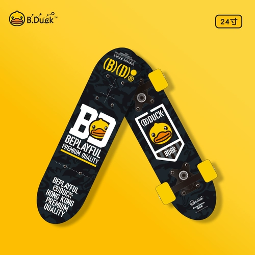 B.Duck, детский скейтборд с двумя изогнутыми концами на четырех колесах для начинающих