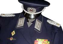 East German Democratic German Army Prison Well Tsa-Polizei military uniform often served-tie