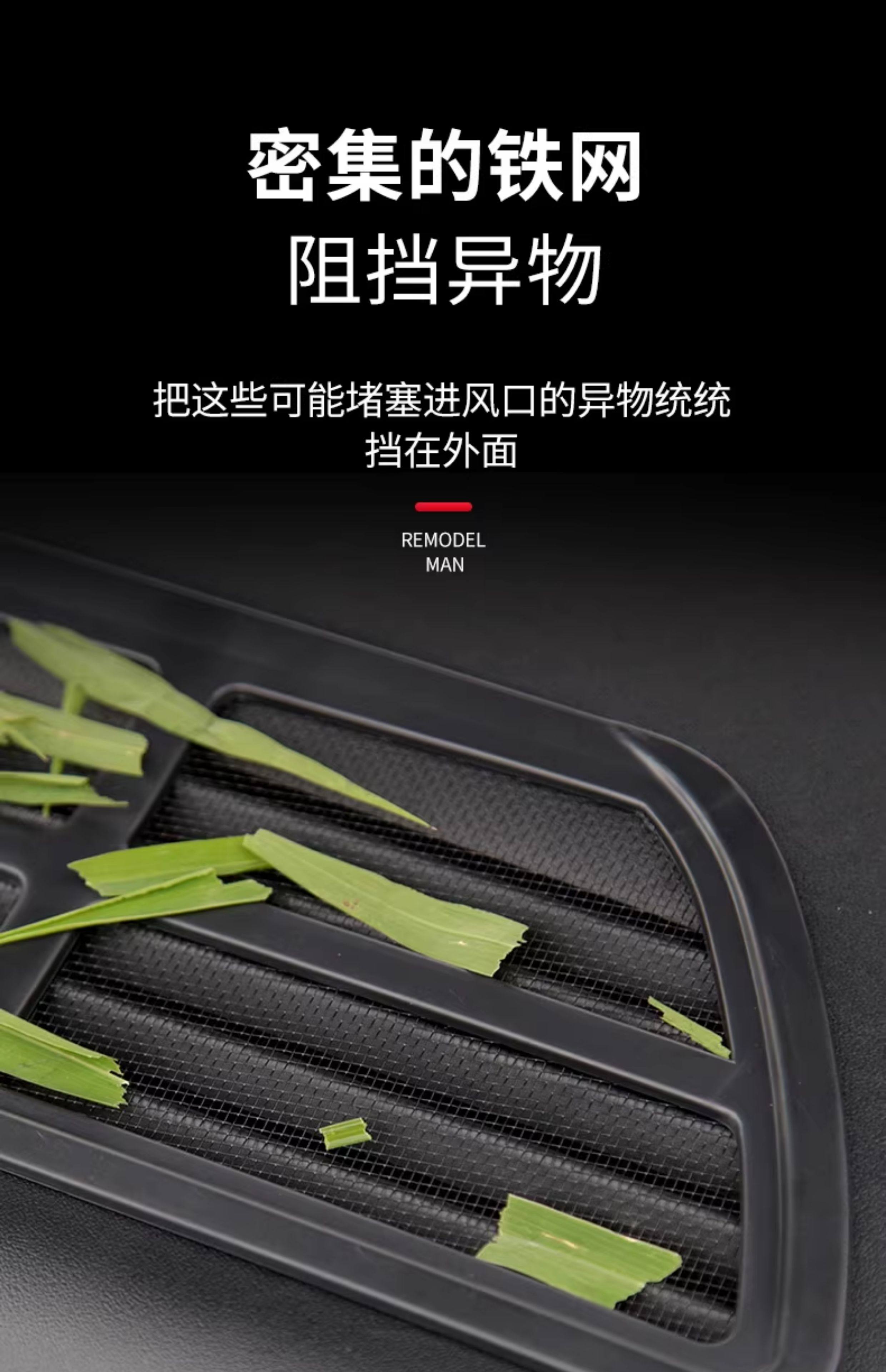 Suitable for Tesla Model/Y Air Conditioning Inlet Protection Cover, Air Outlet Insect-Proof Filter, Detachable Accessories