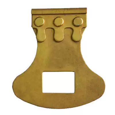 Musical instrument accessories three-string bracket large and medium three-string bracket pure copper S-shaped bracket nail string Crown inverted crown