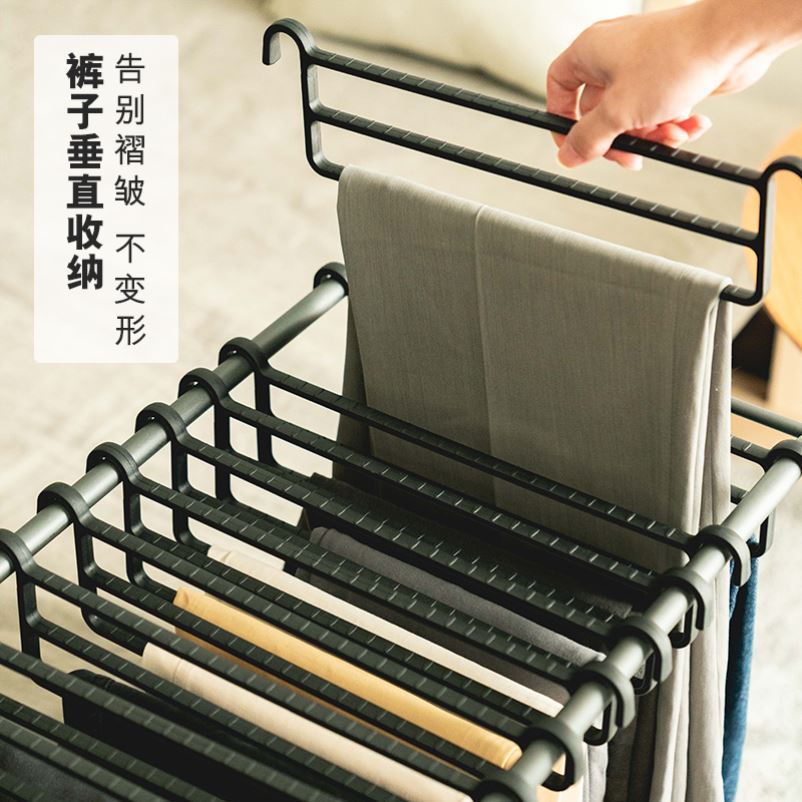 PANTS CONTAINING FLOOR SPECIAL FEATURE CLIP DIVER UNTRACTABLE CLOAKROOM HANGING SIMPLE FINISHING HOME MULTILAYER REMOVABLE