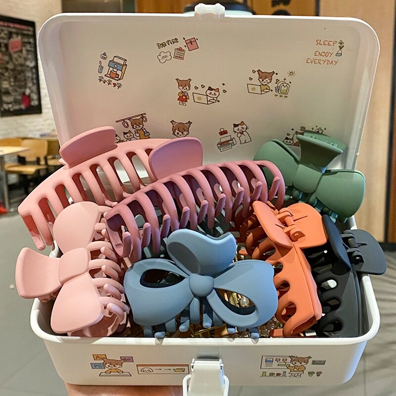 Rib Hair Clip Extra Large Shark Clip Plenty Women's Post Summer Head Plastic Medium Clip Hair Accessories