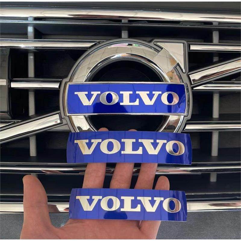 V40 Xc60 S80 S60 V60 Xc90 Grille Sticker Blue Lettering Car Emblem Round Badge