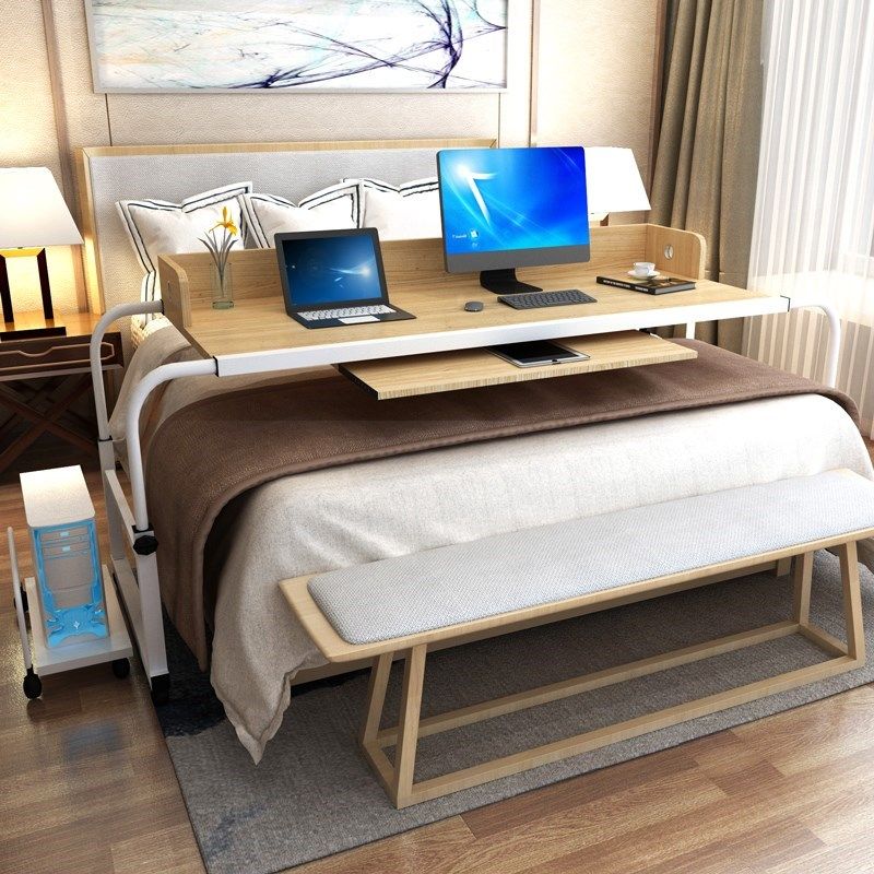 Cheng Xiaoyong Mobile Table Chen Xiao Lazy Desk Bed Mobile Stretching Cross - bed Table Can Lift Z Lazy