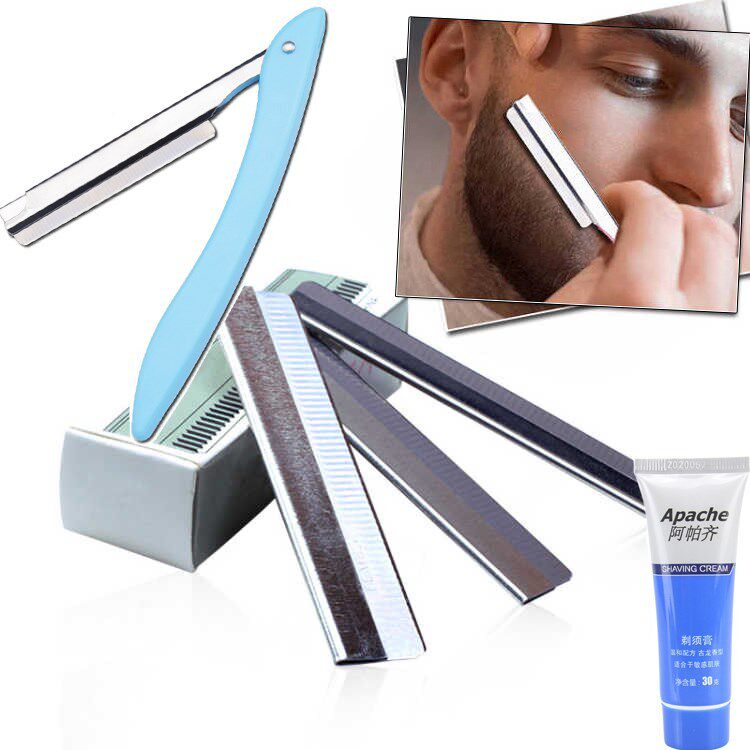 Shave Knives Manually Shaved Razor Blades Shaving Cream Men's Head Old Razor Suit Scrape Head Knife scraped face knife
