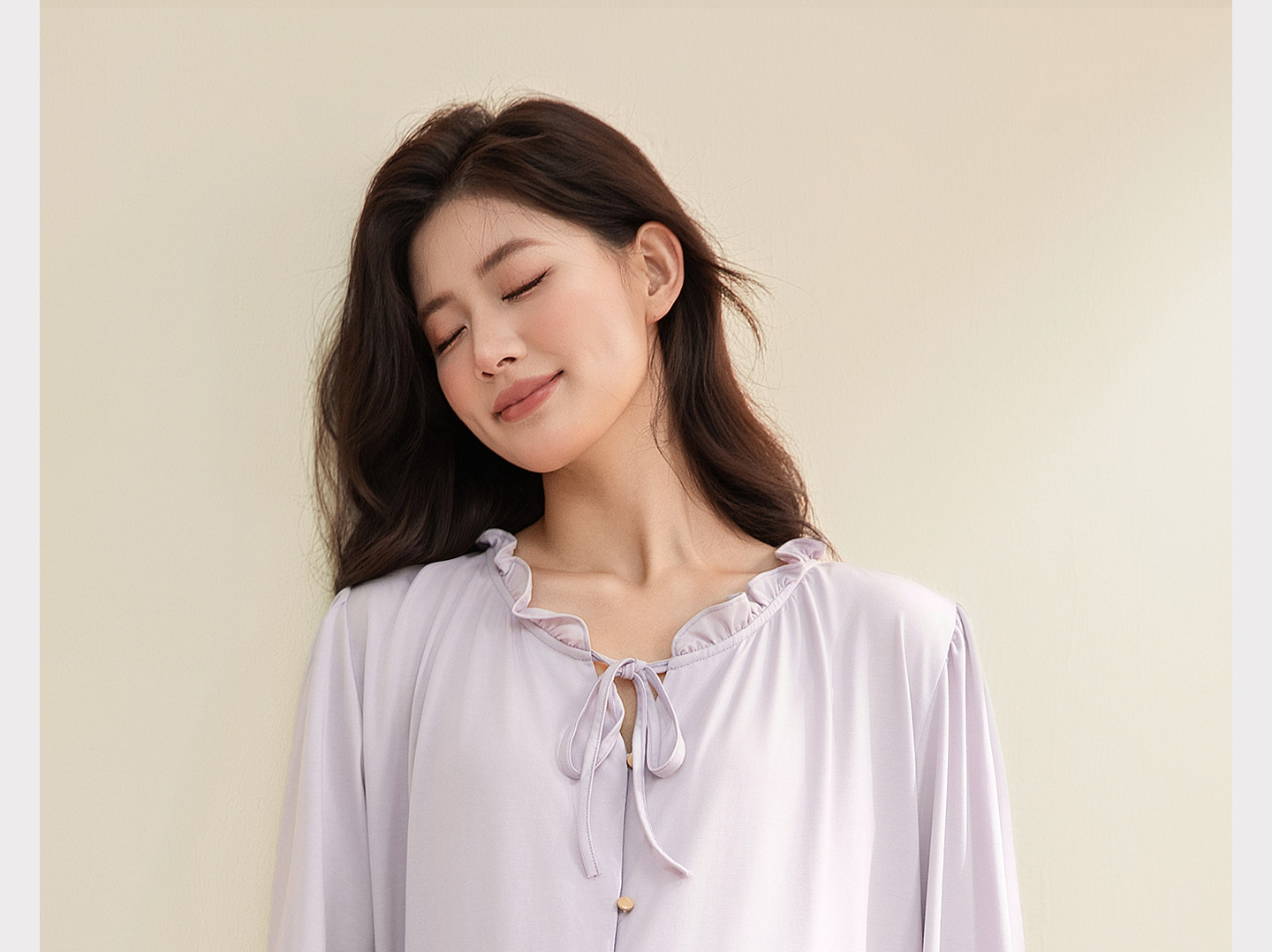 宫熏莫代尔月子服产后睡衣家居四季薄款孕妇抗菌哺乳喂奶服套装 — 32