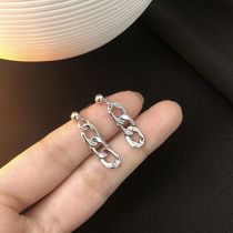 Ear decoration S silver needle lukewarm wind chain ear nail 2021 Chaubrey Sensation Ear Pendant long Temperament Ear Clip Goddess