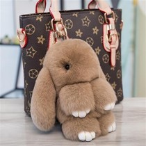 Small white rabbit fur suede toy small rabbit fur suede toy coeared rabbit paparazzi Korean girl mini doll small size