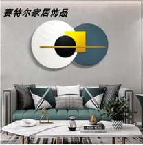 Light luxury modern wall decoration model room living room background wall three-dimensional iron wall wall hanging porch Wall Wall decoration