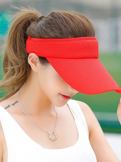 Red Sun Hat Running Hat Quick-Drying Open-Top Hat Summer Sun Hat Sun Hat Baseball Cap Cycling Marathon