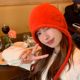Fluffy Winter Sleeping Cap, Cute and Sweet Headwrap Hat, Korean Style Student Shopping Ear-Protecting Tie-Up Lei Feng Hat, Pressure-Free