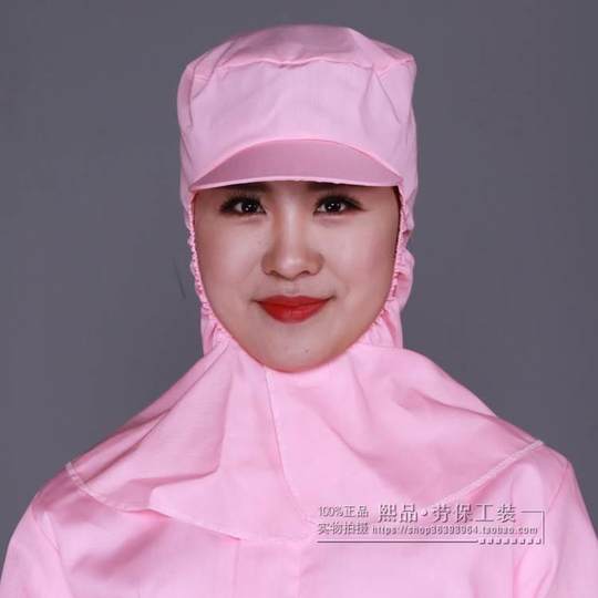 Women's Dust-Proof Headgear, Industrial Dust-Proof Shawl for Factory Workshops, Neck Protection, Labor Protection, Thin and Breathable, Women's Style with Brim