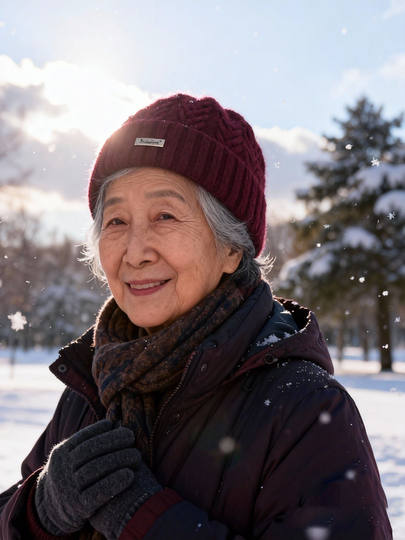 Grandma's Winter Hat for Middle-Aged and Elderly Women, 2026 New Style, Outdoor Thickened Fleece, Warm and Cold-Proof, Ear Protection