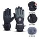 Suitable for Temperatures as Low as -40 Degrees, Men's down Gloves with Fleece Lining, Thickened, Windproof, Warm, Full-Finger, for Women in Northeast Cold Weather