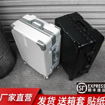 New aluminum frame Pull Rod Suitcase Women Ins Nets Red Students 24 Inch Silent Universal Wheels Small Boarding password box