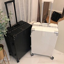 New Suitcase Ins Nets Red Female Pull Rod Box Man 20 aluminum frame suitcase universal wheel student password leather case