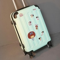 New Suitcase Womens Pull Rod Password Travel Leather Suitcase 20 Inch INCH CASE SMALL LIGHT 24 STRONG AND DURABLE