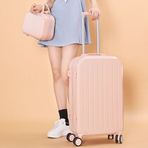 New Pull Rod Case Suitcase Firm Durable Code Lock Den Case Small Suitcase Woman Small Light Net Red Box