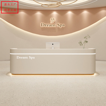 Simple beauty salon reception desk medical beauty clinic bar skin management center service desk company front desk cashier