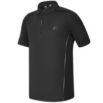 FILA GOLF Mens knitted short-sleeved POLO shirt 2024 spring new simple golf sports top