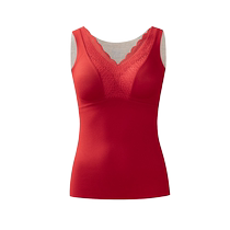 Thermal Vest Womens Wedding Bride-Free Bra Birth Year Red Seamless Bottoming Underwear 2024 New Autumn and Winter