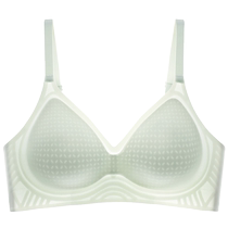 Catman Summer Ice Silk Cooling Underwear Womens Small Breast Gathering Comfortable Breathable One-piece Beautiful Back Wireless Bra