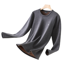 Catman Mens Autumn Clothes and Autumn Pants Set Winter German Velvet Thickened Thermal Underwear Mens 2024 New Bottoming Cotton Sweater