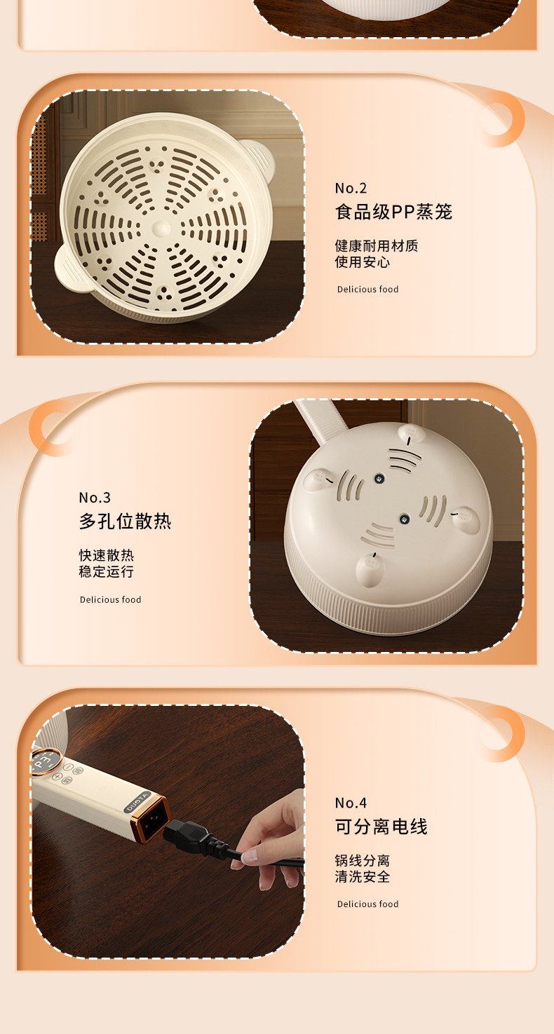 Плиты 电炒菜炒锅快煮锅家用一体多功能火锅学生宿舍小型蒸煮煎炒不沾锅 Green kwai