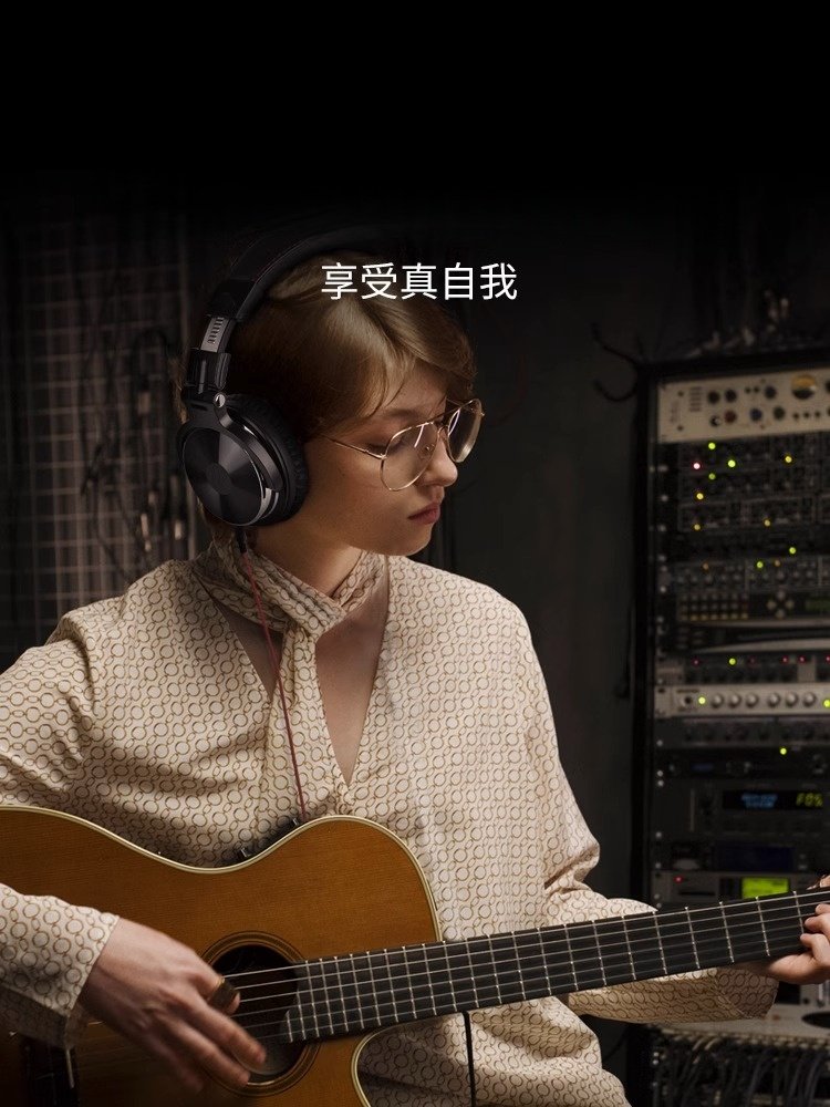 Head-Mounted Headphones for Monitoring, Dedicated Wired Headset for Dj, High-Quality Recording Studio Professional Headset, Sound Card Recording Level