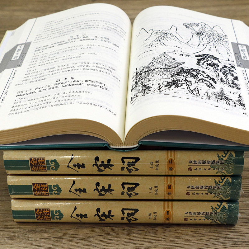 正版精装全宋词4卷注释评点，究竟有何魅力吸引众多读者？-中国古诗词-淘宝好物网