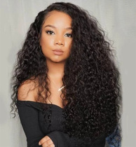 European and American black explosive head wig mesh African small long curly hair chemical fiber wig set to kill Matt Hair Wig