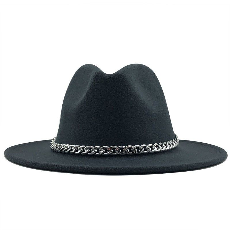 Summer men suitable for tourist photography hat Jazz Hat Black Hat male jazz hat