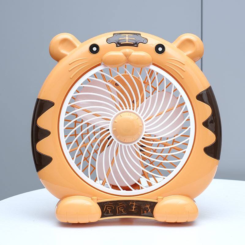 Desktop fan small cartoon cute mini electric fan student dormitory plug-in style silent office desk