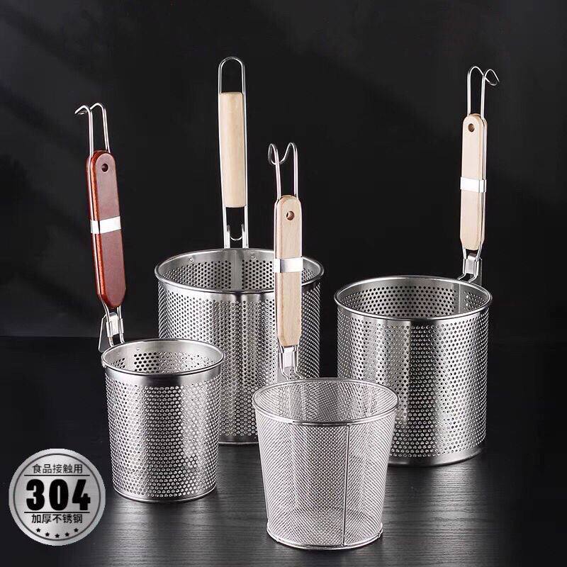 Spicy hot and leaking basket Commercial hot powder special tool 304 stainless steel leaking spoon filter screen mixed with large leaking spoon