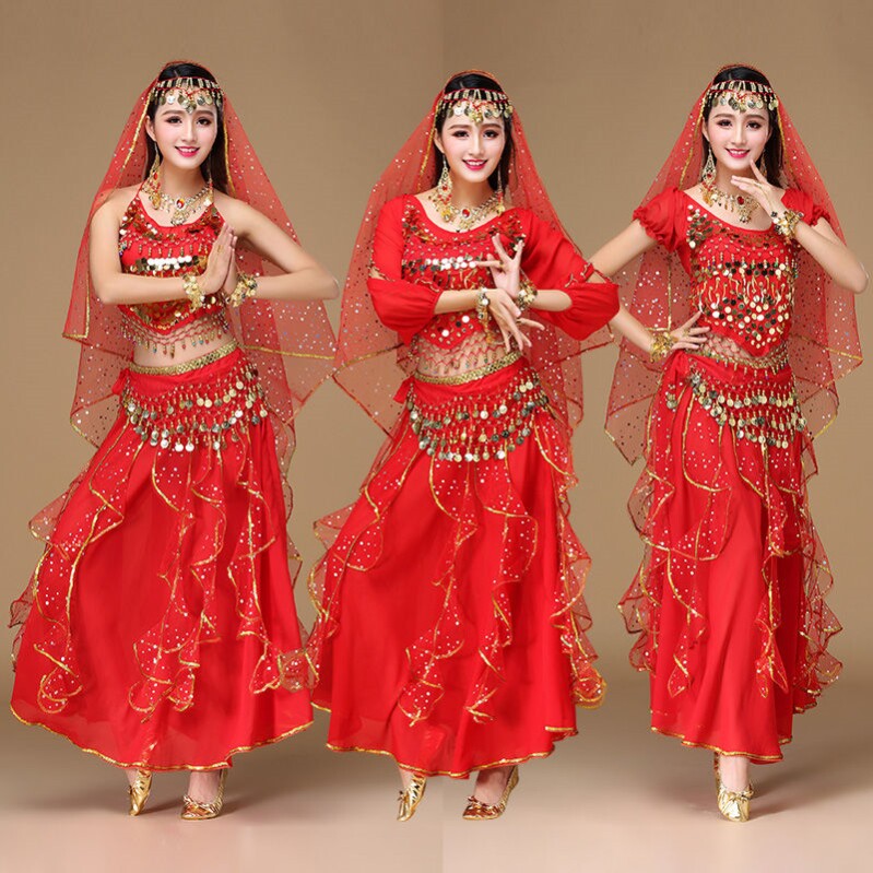 Indian dance costume belly dance skirt 2022 new adult dance clothes practice clothes performance costume suit