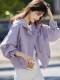 2025 Autumn Korean Style Petite Loose Casual Versatile Short Jacket Women's Simple Jacket Ladies' Elegant Top